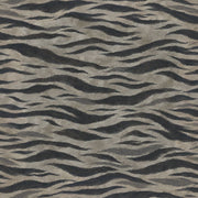 Zebra Stripe Wallpaper Wavy Charcoal Taupe Texture design