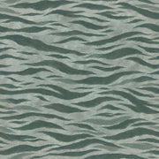 Wavy Brushstroke Bands Wallpaper Muted Green Abstract design