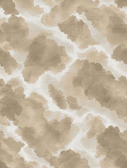 Abstract Watercolor Blotches Wallpaper Neutral Beige And Taupe design