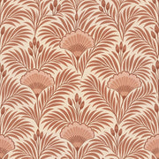 Palm Fronds Wallpaper Art Deco Terracotta Botanical Repeat design