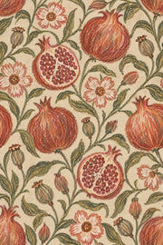 Pomegranate Botanical Wallpaper Vintage Inspired Vines On Cream Beige design