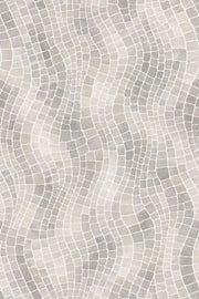 Stone Mosaic Wallpaper In Light Gray And Beige design