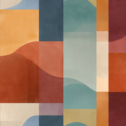 Mid Century Modern Wallpaper Geometric Decorative Mural design