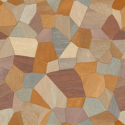 Geometric Mosaic Wallpaper Abstract Low Poly Woodgrain Texture Removable Wall Decor design