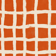 Checkered Grid Wallpaper Hand Painted Brushstroke Removable Modern Minimalist Wall Decor design