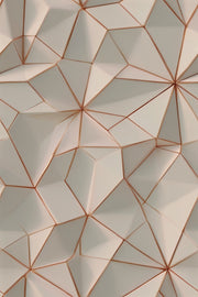 Geometric Wallpaper 3D Faceted Removable Low Poly Wall Decor design