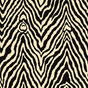 Zebra Print Wallpaper Animal Pattern Removable Black And Cream Wall Decor design