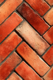 Diagonal Pattern Wallpaper Brick Terracotta Decorative Mural design