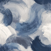 Abstract Wallpaper Blue Brushstroke Removable Wall Decor design