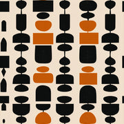 Mid Century Modern Wallpaper Totem Removable Wall Decor design