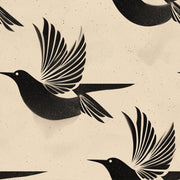 Swallows Wallpaper Bird Silhouettes Removable Speckled Texture Wall Decor design