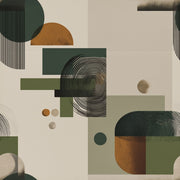 Mid Century Modern Wallpaper Retro Removable Geometric Wall Decor design