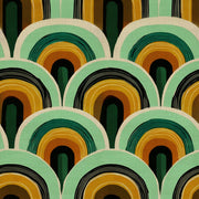 Mid Century Modern Wallpaper Retro Geometric Decorative Mural design