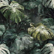 Tropical Leaves Wallpaper Rainforest Removable Botanical Wall Decor design