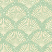 Fan Palm Wallpaper Botanical Seafoam Green Decorative Mural design