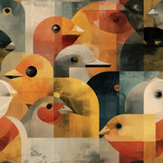 Mid Century Modern Wallpaper Retro Geometric Decorative Mural design