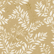Botanical Wallpaper Leaf Branches Removable Cream On Tan Wall Decor design