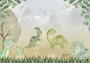Dinosaur Landscape Wallpaper Kids Room Wall Mural design