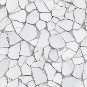 White and Gray Stonelike Pattern Wallpaper design