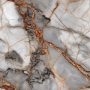 Gray and Orange Marble Effect Wallpaper design