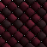 Dark Burgundy 3D Quilted Pattern Wallpaper design