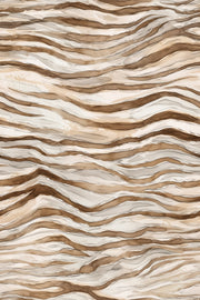 Beige and Brown Wave Abstract Wallpaper design