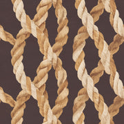 Dark Rope Pattern Geometric Wallpaper design