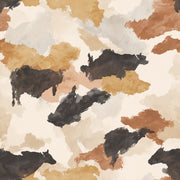 Neutral Tones Abstract Silhouette Wallpaper design