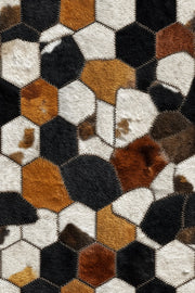Multitone Hexagonal Textured Geometric Wallpaper design