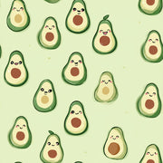 Playful Green Avocado Pattern Wallpaper design