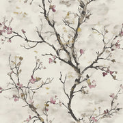 Cream Cherry Blossom Branch Wallpaper design