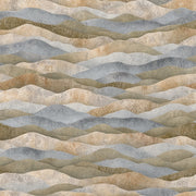 Abstract Landscape Wallpaper Wavy Layers Mural Rolling Hills Wall Decor design