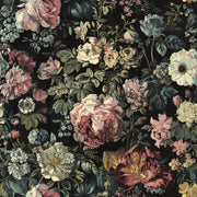 Vintage Dark Floral Bouquet Wallpaper design