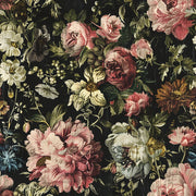 Dark Vintage Rose Floral Wallpaper design