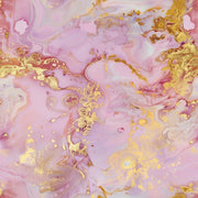 Pink and Gold Look Swirl Marble Effect Wallpaper design