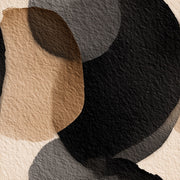 Earthy Tones Abstract Wave Pattern Wallpaper design