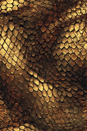 Golden Look Textured Scale Abstract Wallpaper design