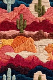 Earthy Southwestern Desert Landscape Wallpaper design
