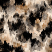 Taupe and Black Abstract Brushstroke Wallpaper design