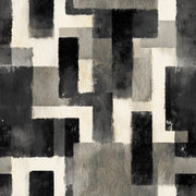 Charcoal Black Geometric Abstract Wallpaper design