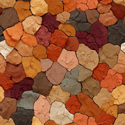 Earthy Terracotta Textured Abstract Wallpaper design