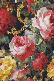 Vintage Dark Elegance Rose Floral Wallpaper design