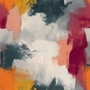 Bold Multicolor Brushstroke Abstract Wallpaper design