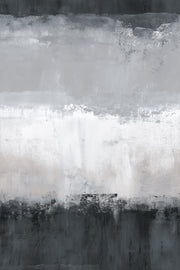 Charcoal Gray Horizontal Brushstroke Wallpaper design