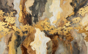 Dark Gold Look Abstract Brushstroke Wall Mural design