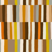 Warm Earth Tones Striped Geometric Wallpaper design