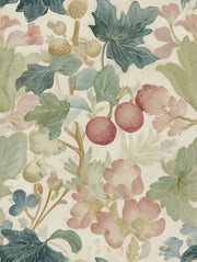 Cream Vintage Floral Botanical Pattern Wallpaper design