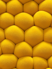 Vibrant Golden Look Honeycomb Geometric Wallpaper design