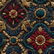 Dark Mosaic Geometric Art Deco Wallpaper design