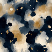 Navy and Gold Look Abstract Brushstroke Wallpaper design
